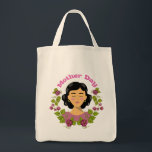 Elegant Mother’s Day Floral Woman Illustration –  Tote Bag<br><div class="desc">Celebrate love, warmth, and appreciation with this charming Mother’s Day design. The illustration features a serene woman surrounded by a beautiful floral wreath, symbolizing care, tenderness, and gratitude for all mothers. With soft colors and a modern, cute style, this design is perfect for Mother’s Day gifts such as t-shirts, mugs,...</div>