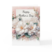 Elegant Mother's Day Floral Holiday Card