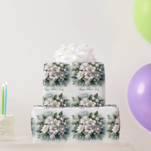 Elegant Mother's Day Floral Wrapping Paper