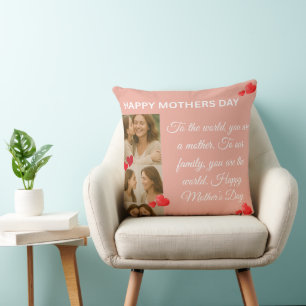 Elegant Mother's Day Quote Throw Pillow