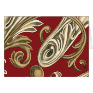 Elégant Motif Botanique avec Foliage Tan