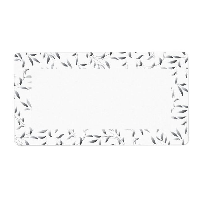 Élégant Motif de feuille de saule (Devant)