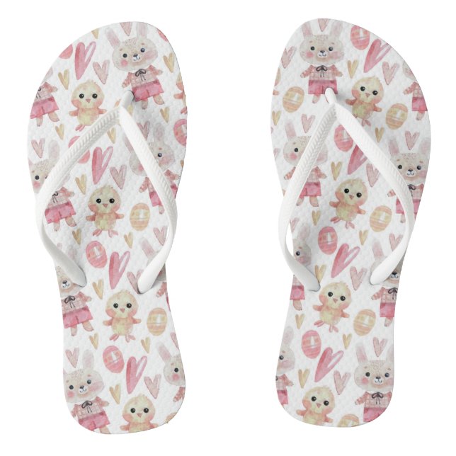 Elégant Motif de Pâques| Retourner les tongs (Semelle)