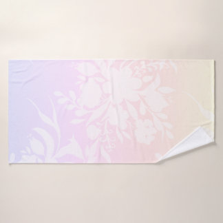 Elégant motif floral dans coussin de couleurs past