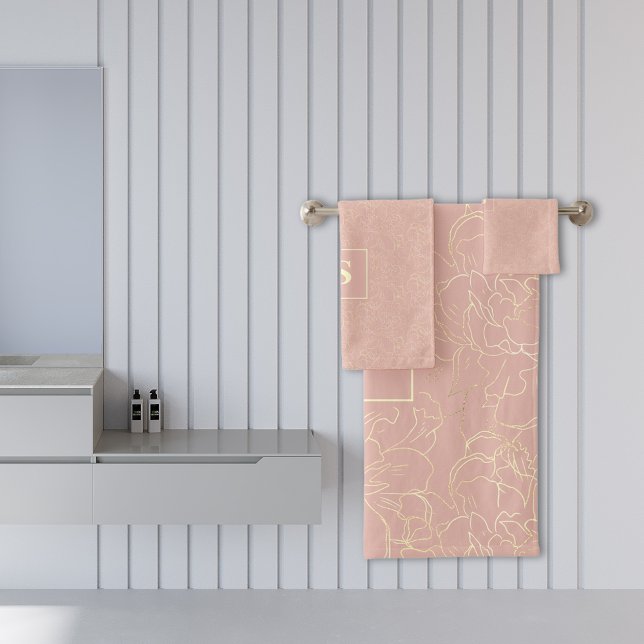 Élégant motif floral or crème brillante (Créateur téléchargé)