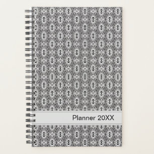 Élégant motif floral sans couture noir et blanc fo