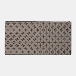 Elégant Motif géométrique diamant sur Lucky Beige
