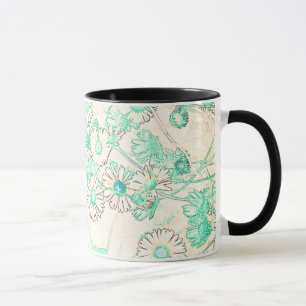 Élégant motif marguerite moderne café Mug