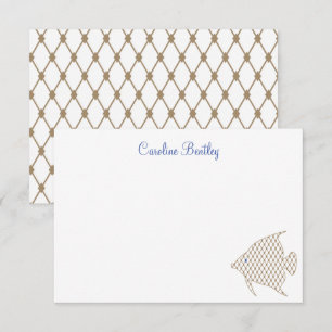 Elégant Motif Poisson Angel Personnalisé Cartes de