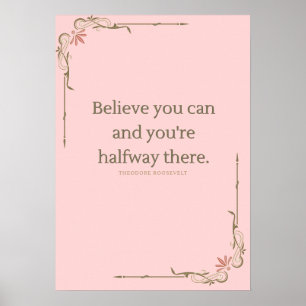 Elegant Motivational Poster for Office and Home