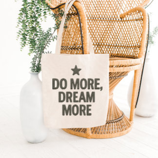 Elegant Motivational Quote Tote Bag Design