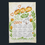 Elegant Motivational Student 2023 Calendar Kitchen Towel<br><div class="desc">Create a unique 2023 motivational calendar kitchen towel with a cute floral illustration for students and those who have their own way to MBA. It's a lovely gift idea for Thanksgiving day,  Christmas and New Year or any occasion.</div>