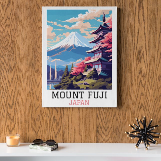 Elegant Mount Fuji Japan Travel Art Poster (Elegant Mount Fuji Japan Travel Art Poster
)