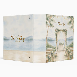 Elegant Mountain Lake Wedding Planner Binder