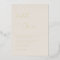 Elegant Mountains Wedding Gold Foil Invitation