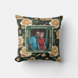 Elegant Mr And Mrs 3Th Anniversary Throw Pillow 
