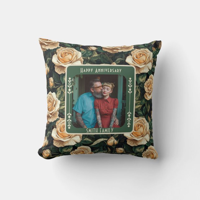 Elegant Mr And Mrs 3Th Anniversary Throw Pillow  (Front)