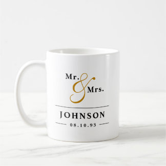Elegant Mr and Mrs - Married Couples Coffee Mug