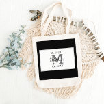 Elegant Mr and Mrs Name Black Wedding Tote Bag<br><div class="desc">A simple yet elegant black and white Mr. & Mrs. Monogrammed Wedding Tote Bag. Customize with the Newlywed's Last Name and Initial. You can personalize for your entire bridal party! Personalized Gifts For Couples—makes a great wedding or anniversary gift.</div>