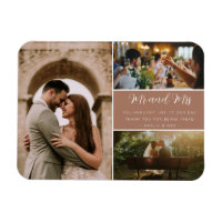 Elegant Mr and Mrs Thank You Photo Collage