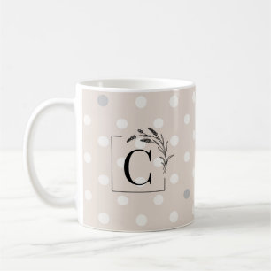 Élégant Mug Monogramme Personnalisé - Faveur Maria