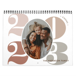 Elegant Multi Family Photo Memories Calendar