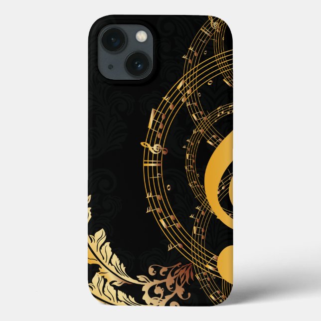 Elegant Music Note Luxury Case-Mate iPhone Case (Back)