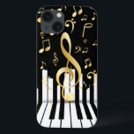 Elegant Music Note Luxury piano keys iPhone 13 Case<br><div class="desc">Music Note Luxury design. You are welcome to visit my store for more beautiful products.</div>