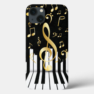 Elegant Music Note Luxury piano keys iPhone 13 Case