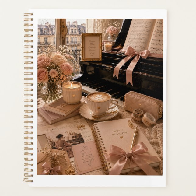 Elegant Music Practice & Study Organizer (Front)
