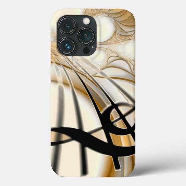 Elegant Musical Note iPhone 13 Pro Case  (Back)