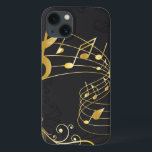 Elegant Musical Note Luxury iPhone 13 Case<br><div class="desc">Musical Note Luxury design. You are welcome to visit my store for more beautiful products.</div>