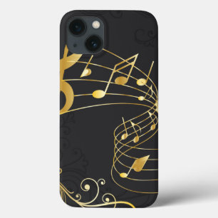 Elegant Musical Note Luxury iPhone 13 Case