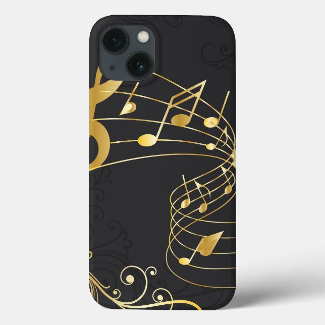 Elegant Musical Note Luxury Case-Mate iPhone Case (Back)