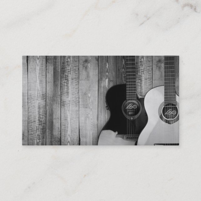 Elegant Musician  Business Card (Front)