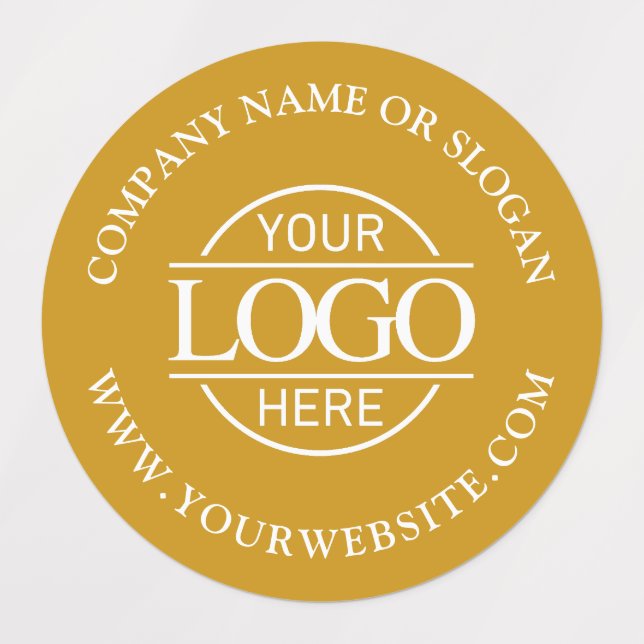Elegant Mustard Yellow Business Logo Promotional (Design 1)