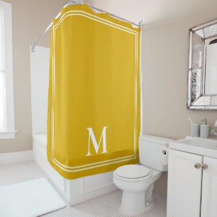 Elegant Mustard Yellow Monogram