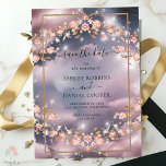 Elegant Mystic Floral Garden Save The Date Invitation<br><div class="desc">Elegant,  modern,  and delicate Elegant Mystic Floral Garden Save The Date wedding invitation that you can customize with your info to make it furthermore special. The romantic minimalist design features lovely and elegant calligraphy on a Beautiful background with a clean and simple look.</div>