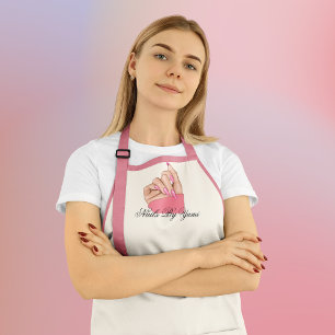 Elegant Nail Artist Manicurist Uniform Staff  Apron
