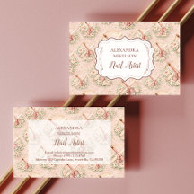 Elegant Nail Salon Floral Business