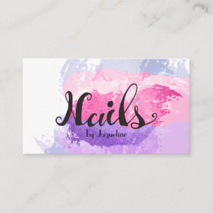 Elegant Nail Technician Business Card