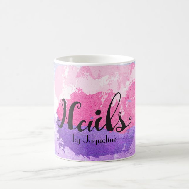 Elegant Nail Technician Coffee Mug (Center)