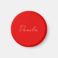 Elegant Name Minimalist Classical Warm Red