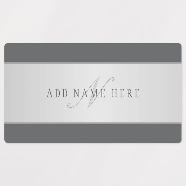 Elegant Name & Monogram Lettering (or other text) (Design 1)