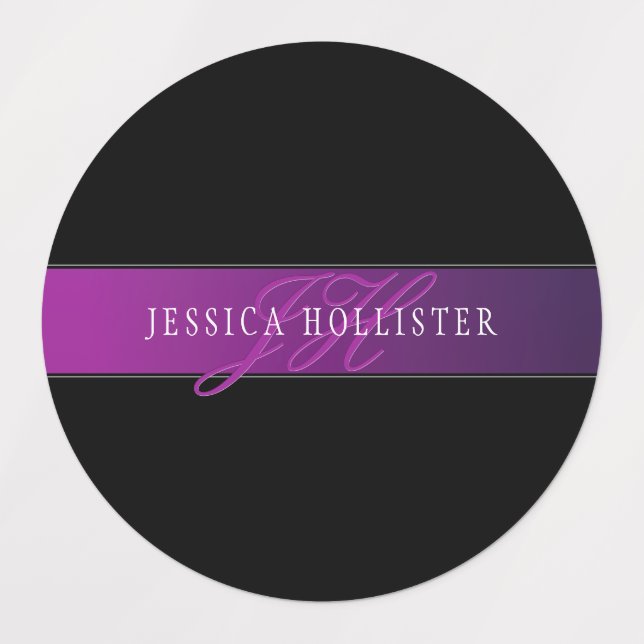 Elegant Name & Monogrammed Initial/s (Design 1)