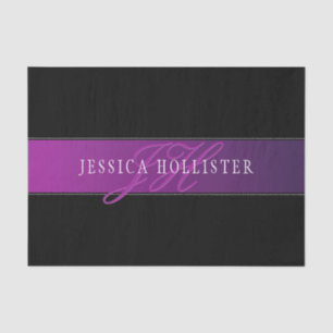 Elegant Name & Monogrammed Initial/s Tissue Paper