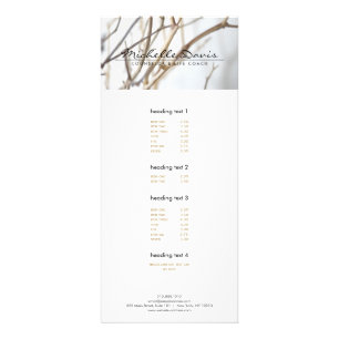 ELEGANT NAME with TREE BRANCHES Rack Card