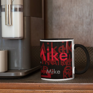 elegant names pattern personalized mug