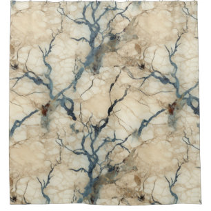 Elegant Natural Blue Grain Stone Marble Pattern
