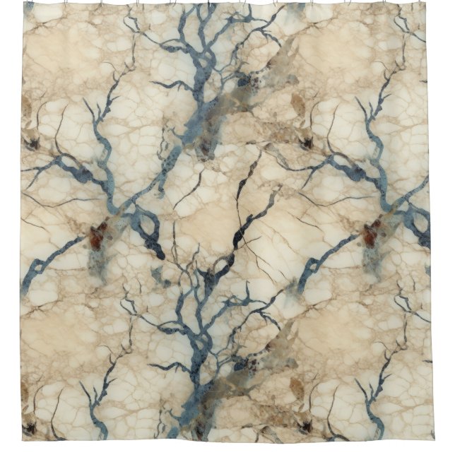 Elegant Natural Blue Grain Stone  Marble Pattern  (Front)
